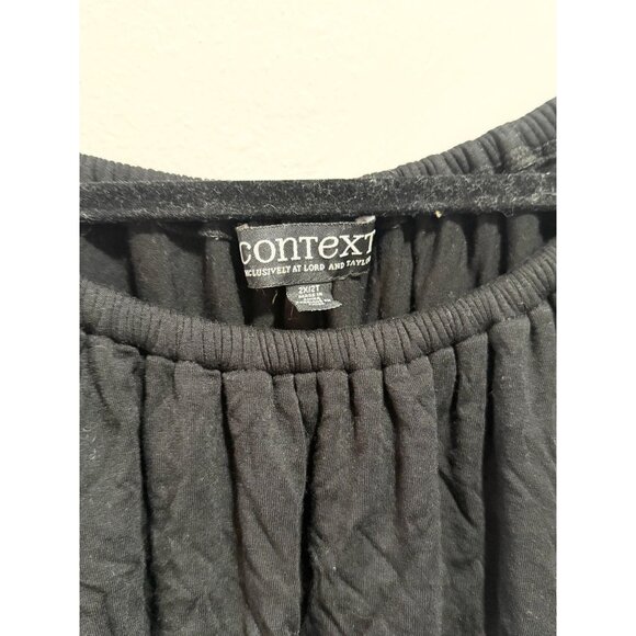 Context Lord and Taylor 2XL Ruffle Off the Shoulder Top Shirt - Picture 5 of 5